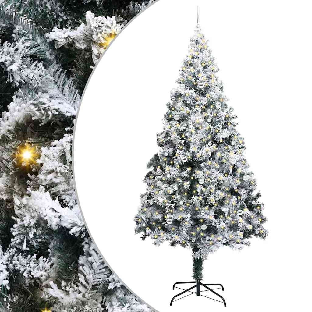Christmas Tree with 300 LEDs with Stand White 300 cm PVC